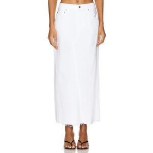 Citizens Of Humanity 'Circolo' White Reworked Maxi Skirt Size 27